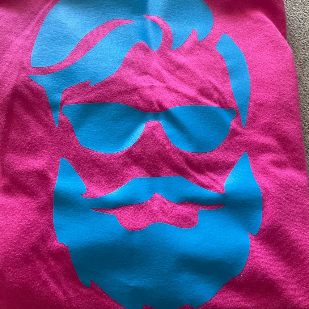 Zaddy Luxury Racerback tank in  Fuchsia and blue